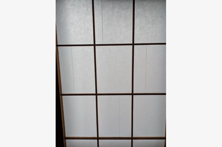    障子張替え　石垣張り（千鳥張り）   